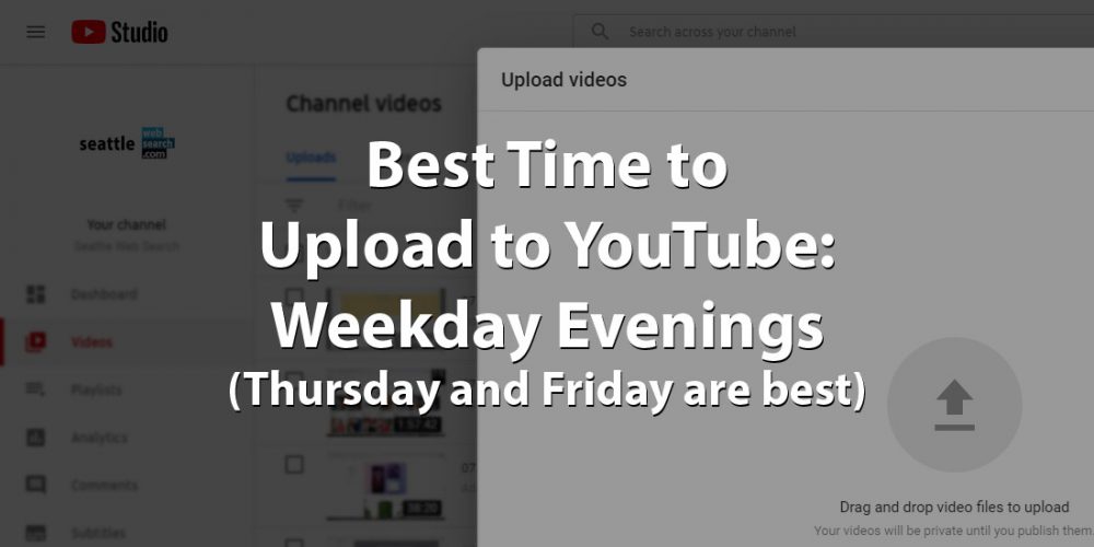 Best Time to Upload to YouTube Weekday Evenings (Thursday & Friday)