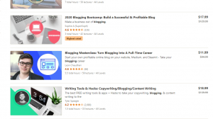 online blogging courses