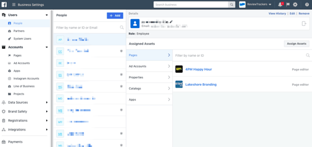 Facebook Business Manager Page